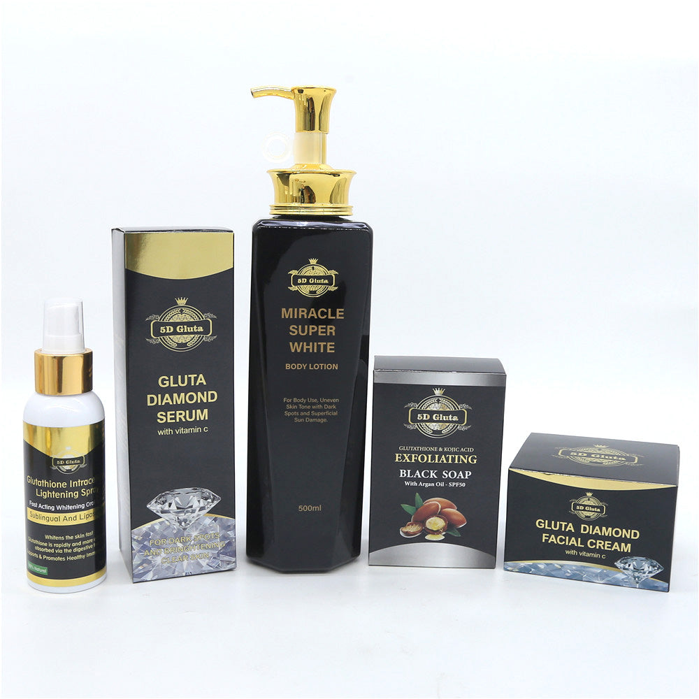 belle white glutathione Vita Glow Spicule Shot 30ml 5D Gluta Whitening Skincare Set