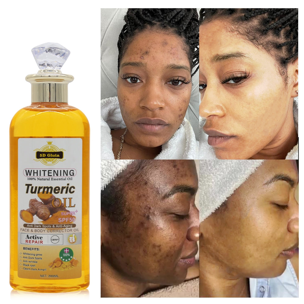 5D Gluta Naturally Extracted Turmeric Skin Oil