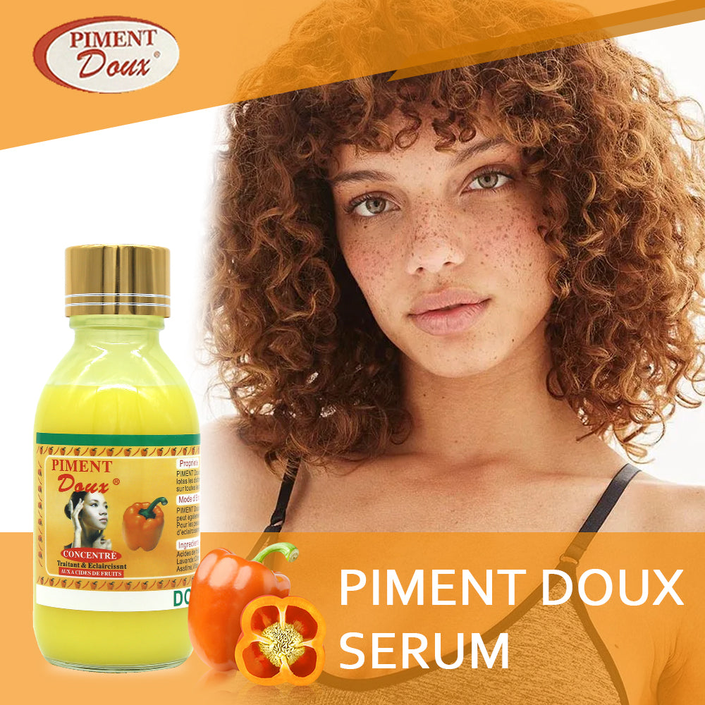 PIMENT DOUX Set de cuidado de la piel elimina manchas, cicatrices de pigmento, manchas de quemaduras solares, tono de piel uniforme y puro, contiene ácido fítico