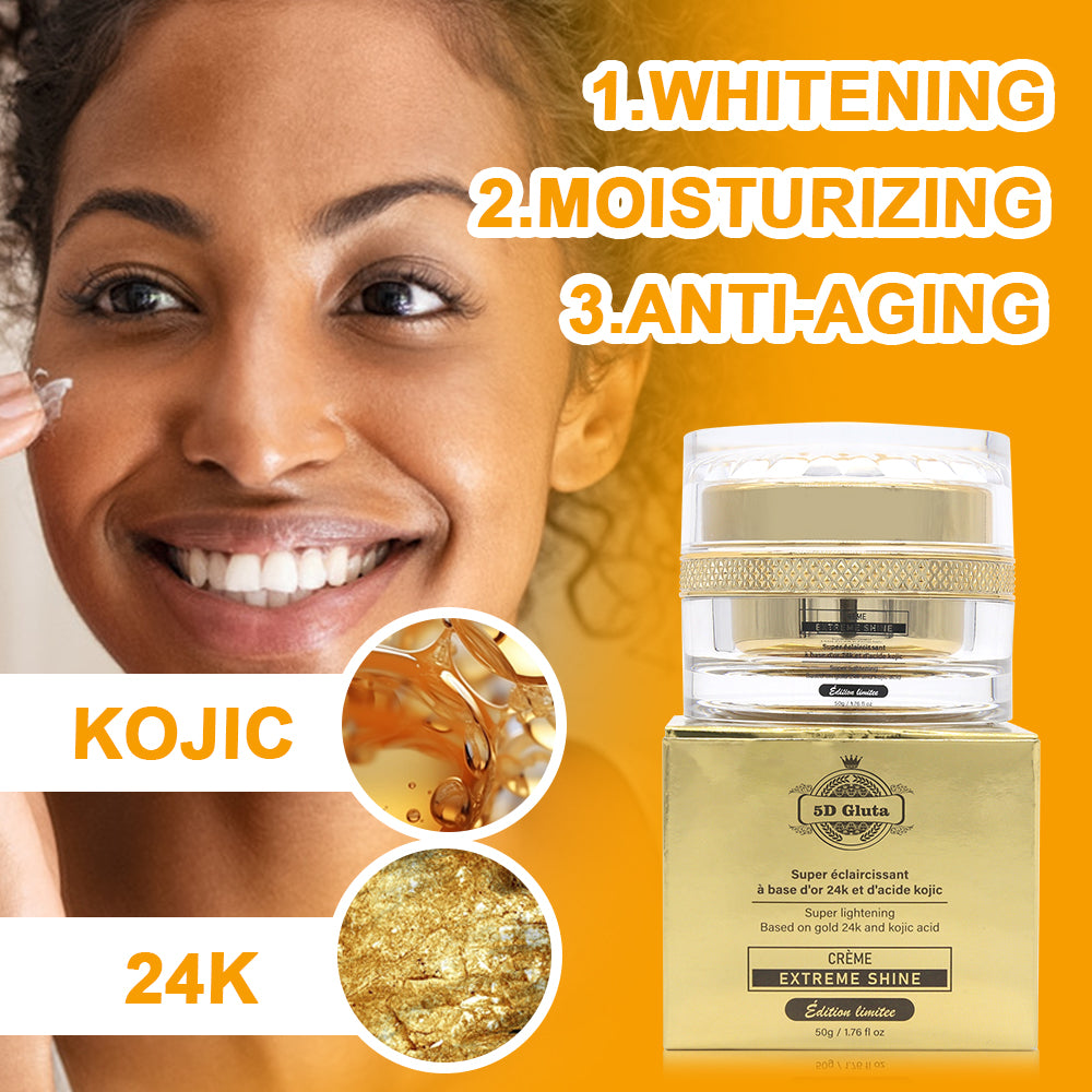5D Gluta EXTREME SHINE Skincare Set Brightens Maintains Radiance Pigment Spot Corrector Body Cream Essence Soap Women Skin Care