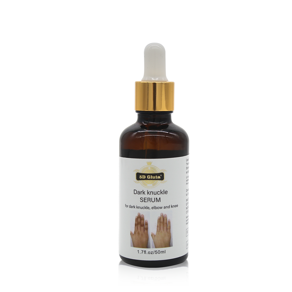 5D Gluta Knuckle Serum Oil for dark spot removal on joints, elbows, and feet, 50ml bottle