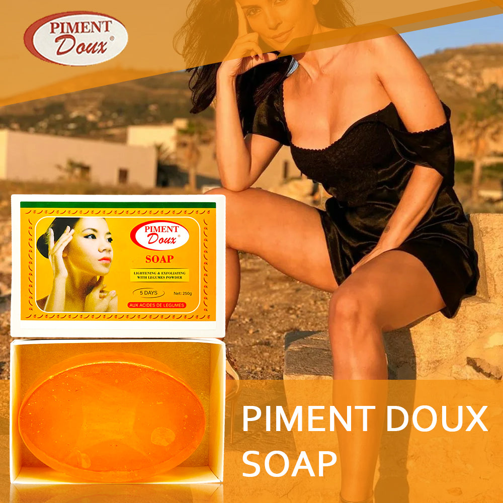 PIMENT DOUX Set de cuidado de la piel elimina manchas, cicatrices de pigmento, manchas de quemaduras solares, tono de piel uniforme y puro, contiene ácido fítico