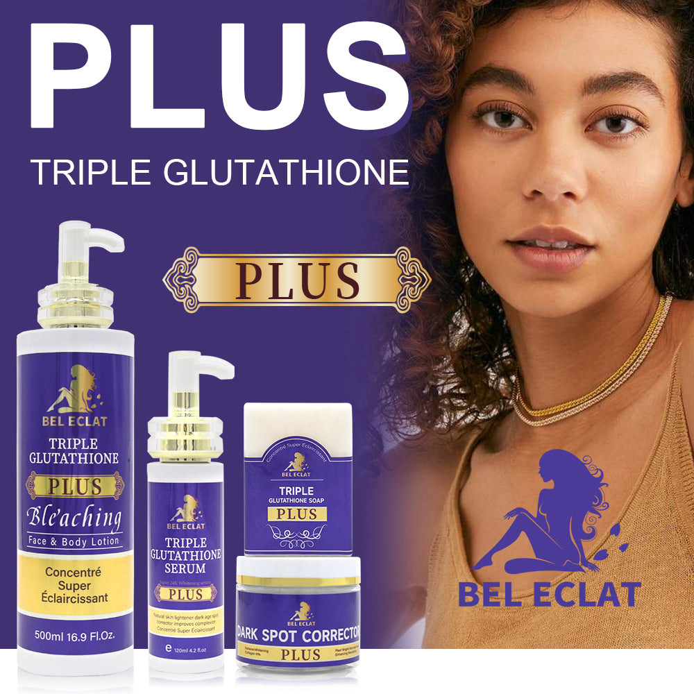 Triple Glutathione Whitening Skin Care Set with powerful whitening ingredients for a luminous complexion