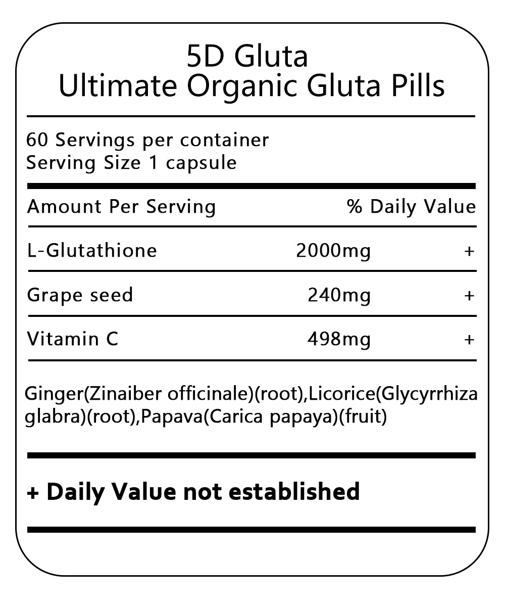 5D Gluta Glutathione Vitamin Collagen Capsule