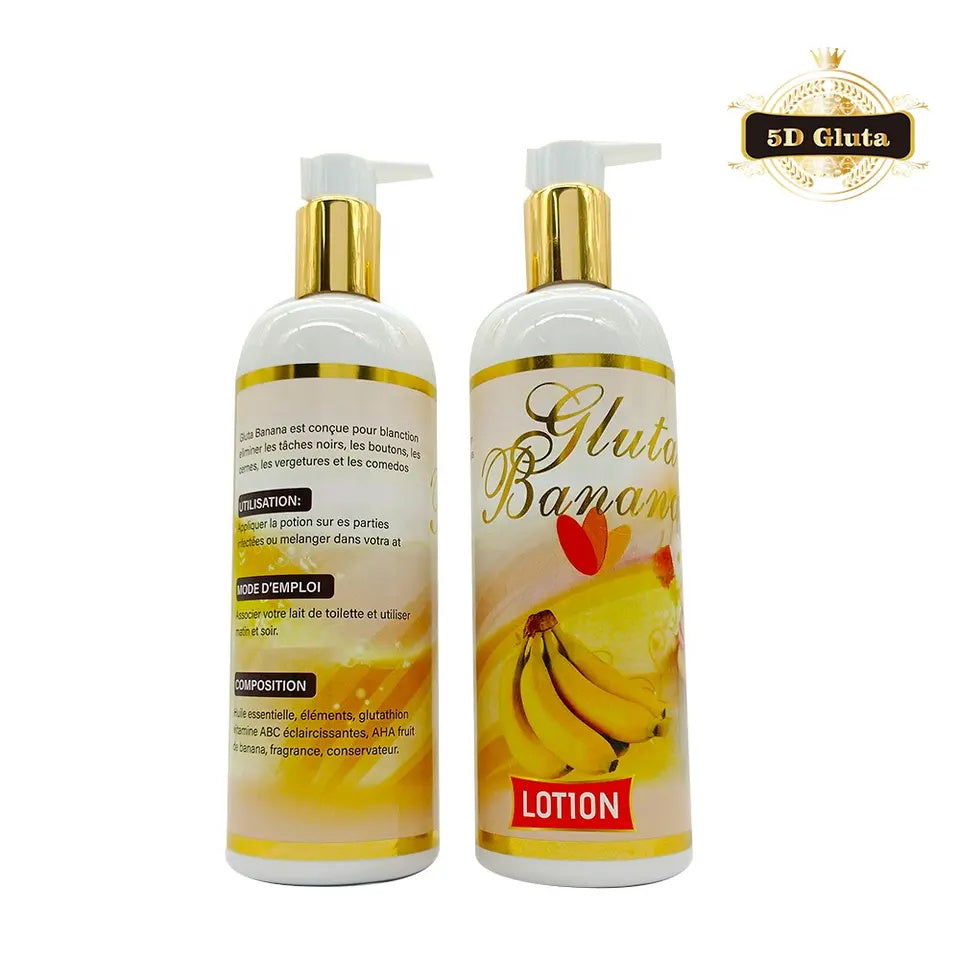 500ml Gluta Banana Brightening Body Lotion for moisturized, even-toned skin