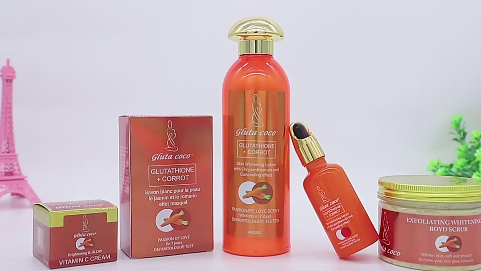 5D Gluta carrot-glutathione-skin-care-set-glowing-skin