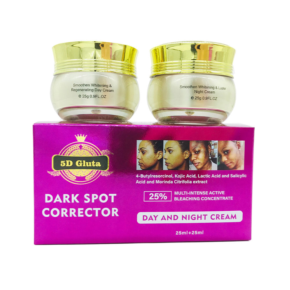 5D Gluta Spot Correcting Day & Night Cream Remove All Skin Spots & Acne Face Spot Removal Black Skin Spot Removal