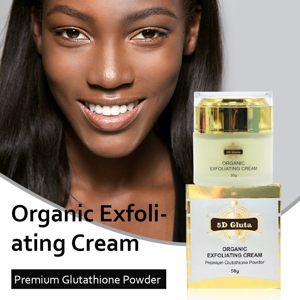 5D Gluta Organic Exfoliaing Cream With Glutathione Collagen VitaminC Whitening Bleaching Anti-Tache Anti-Dark Circles Face Cream