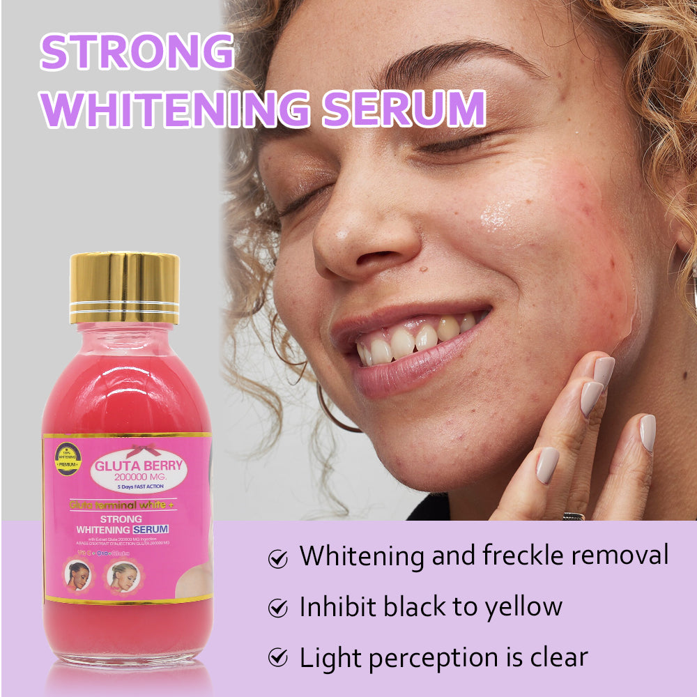 5D Gluta Glowing Skin Serum Whitening Moisturizing Fast Absorption with Glutathione Collagen Face Care Product 120ml