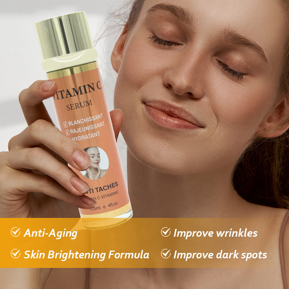 Extrait concentré de vitamine C pour le blanchiment du visage, hydratant, Anti-taches, améliore les rides, rajeunit, soins de base pour la peau