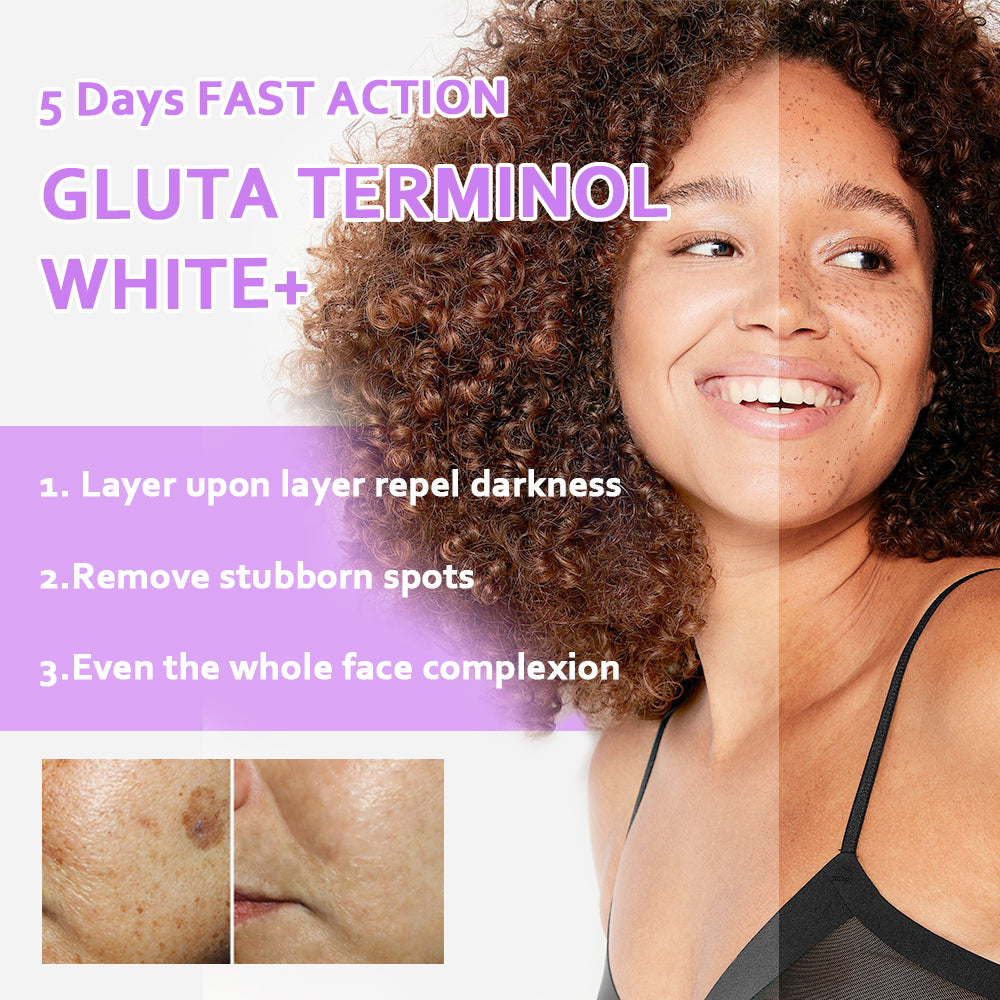 5D Gluta Glowing Skin Serum Whitening Moisturizing Fast Absorption with Glutathione Collagen Face Care Product 120ml