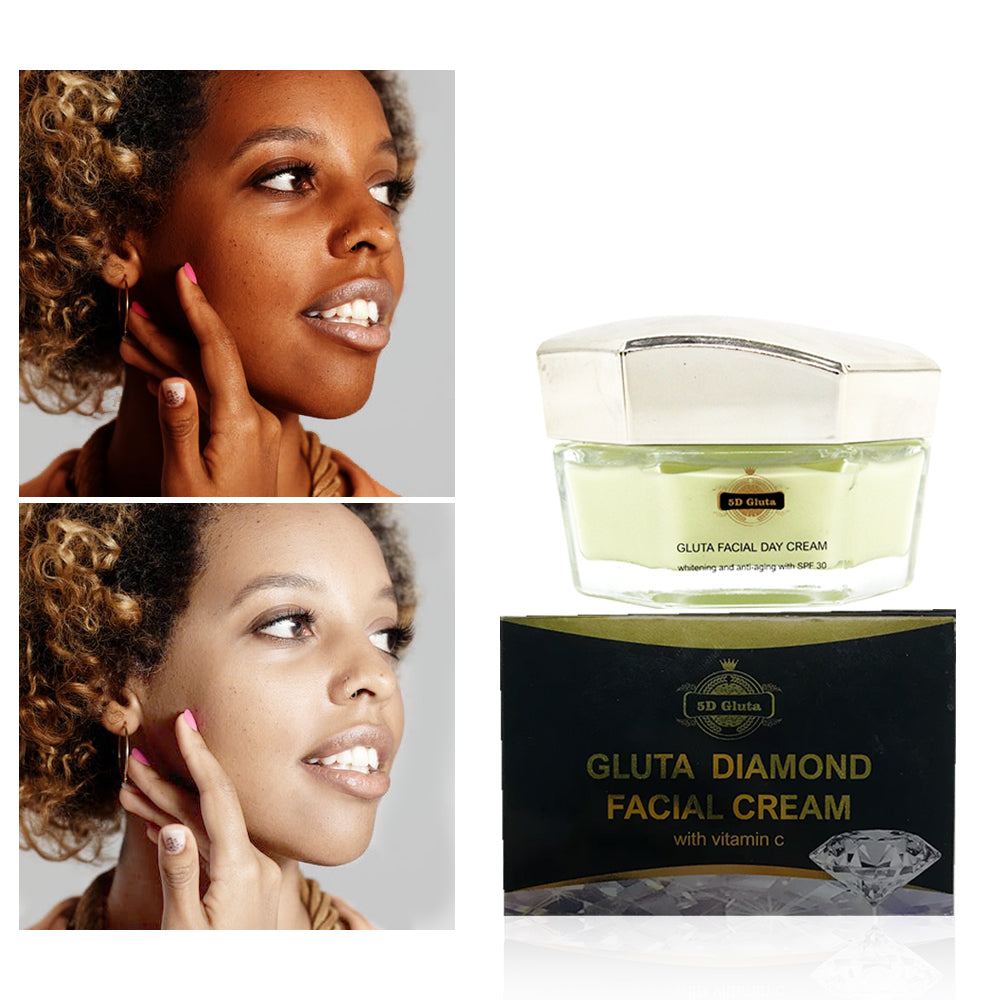 5D Gluta Vitamin C Brightening Moisturizing Cream Reduces Dark Spots Anti-Aging Maintains Radiance Even Skin Tone