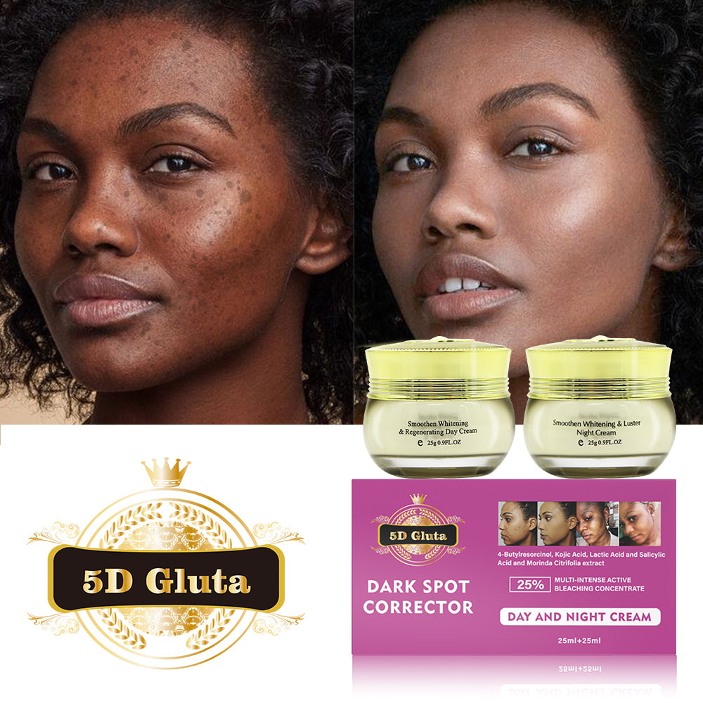 Crema correctora de manchas de Gluta 5D, crema de día y noche, elimina todas las manchas de la piel y acné, eliminación de manchas faciales, eliminación de manchas de piel negra
