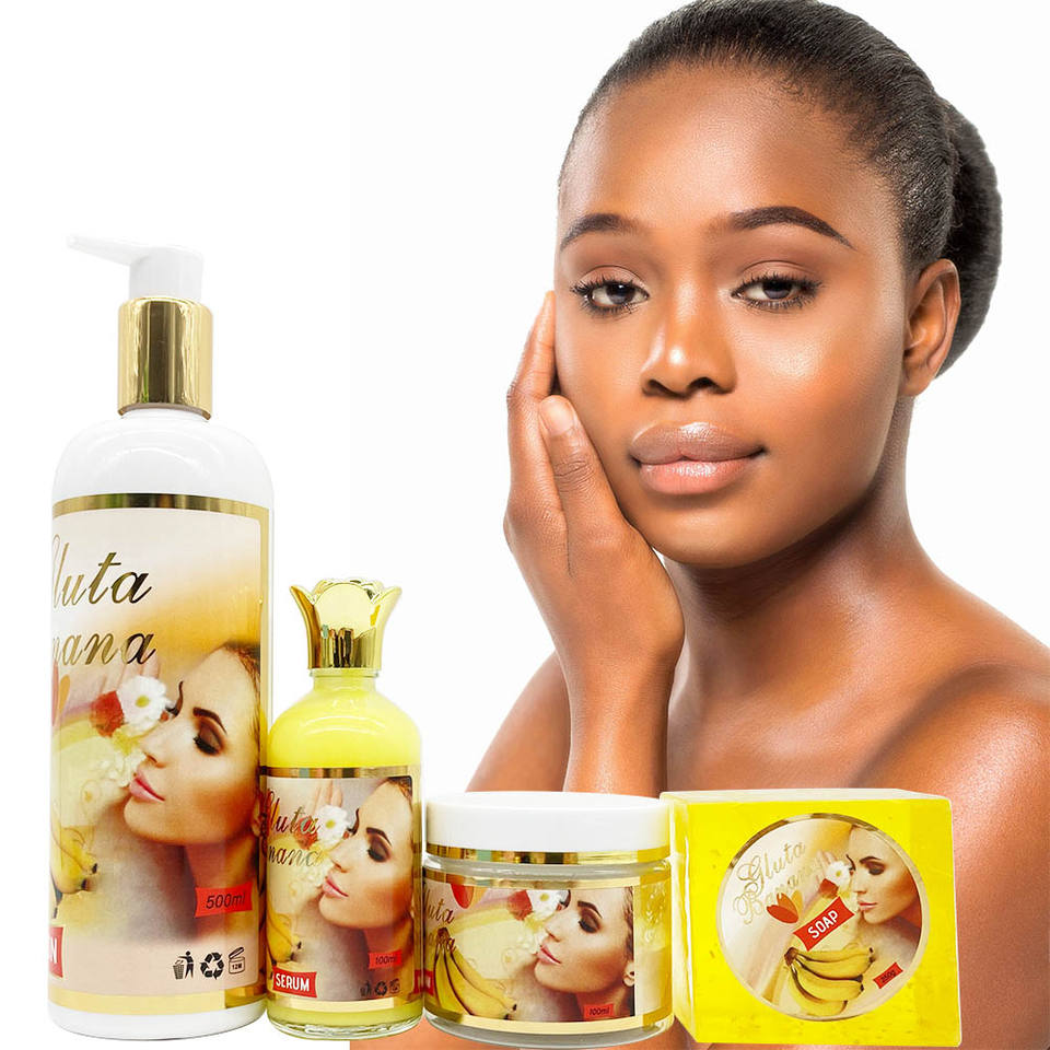 5D Gluta Banana Essence Whitening Moisturizing Skin Care Set with